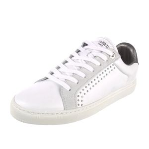 Zadig & Voltaire Leather Studded Accent Sneakers